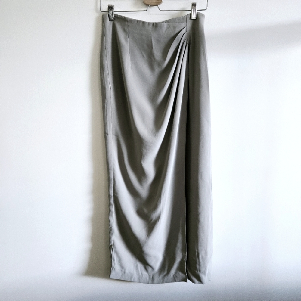 GIORGIO ARMANI LE COLLEZIONI I VTG US 8 Maxi Skirt I Grey